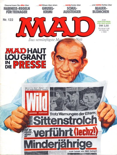 Cover of Mad haut Lou Grant in die Presse