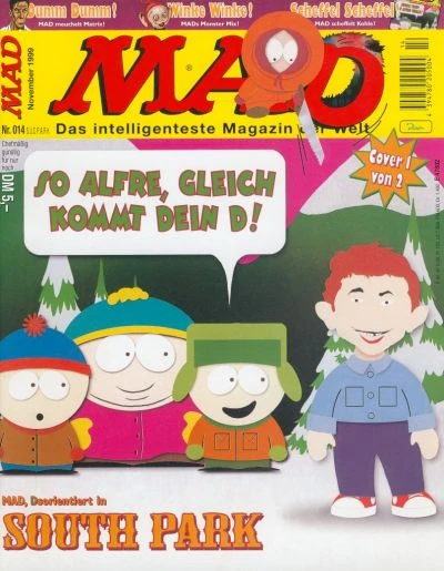 Cover of MAD, kopflos in South Park