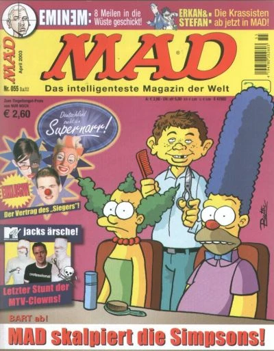 Cover of Mad Skalpiert die Simpsons!