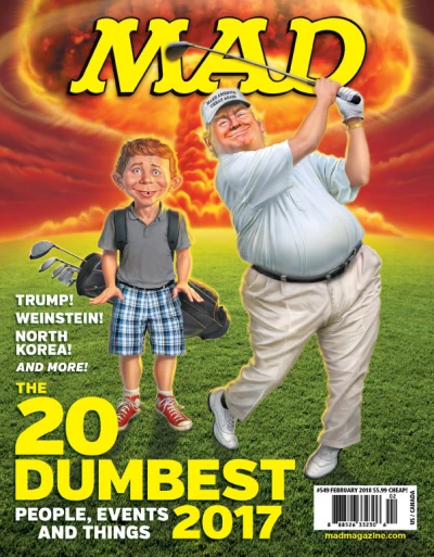 Cover of The 20 Dumbest People, Events and Things of 2017