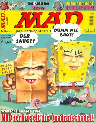 Cover of Mad Zerbroselt die Quadratschadel!
