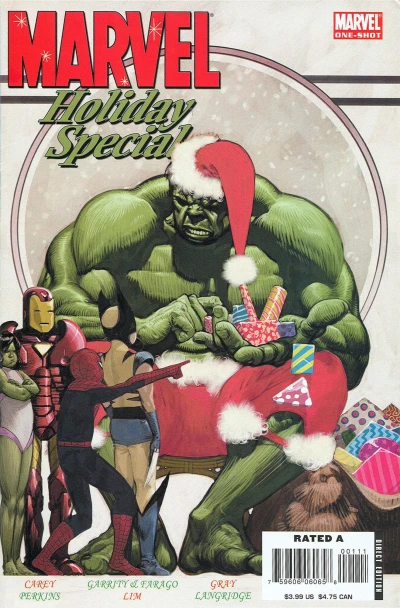 Cover of A.I.M. Lang Syne/How Fin Fang Foom Saved Christmas/A is for Annihilus/Official Handbook of the Marvel Universe: Santa Claus