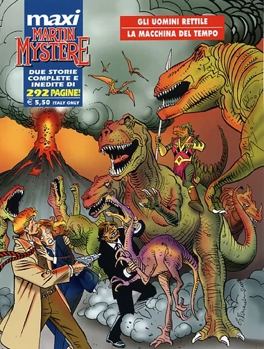 Cover of Gli uomini rettile - La macchina del tempo