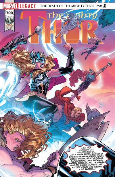 Cover of The Death of the Mighty Thor Part 1: The Blood of the Norns; [Untitled]