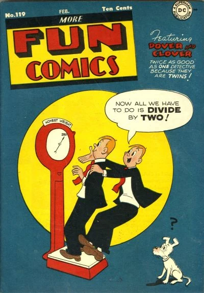 Cover of Dover and Clover: "Button, Button, Who's Got the Button?"