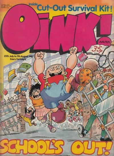 Cover of Oink! 33 - School's Out issue