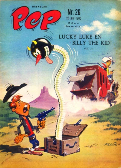 Cover of Lucky Luke en Billy the Kid