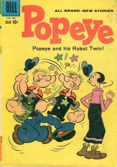 Cover of Popeye and His Robot Twin!