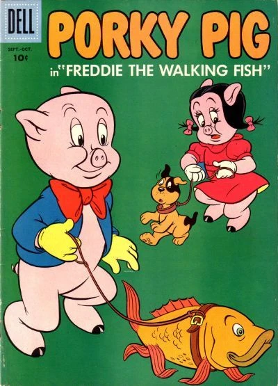 Cover of Porky Pig in "Freddie the Walking Fish"