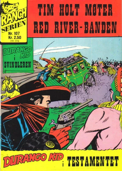 Cover of Tim Holt Moter Red River-Banden ; Durango Kid i Testamentet