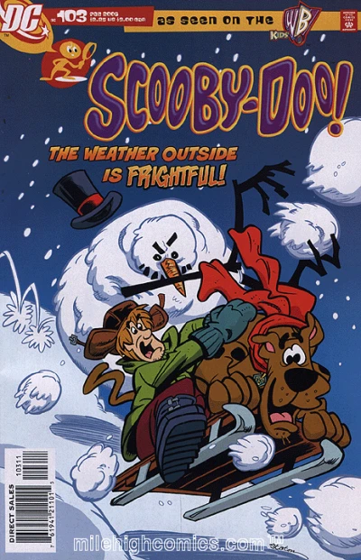 Cover of Snowball Fright; Ghoul Ascending a Staircase; Dig Those Crazy Ghosts