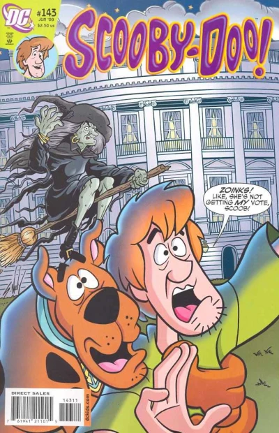 Cover of The Wicked Witch of the West Wing; Velma's Monsters of the World: Cadborosaurus; Sunday in the Park with Scooby!