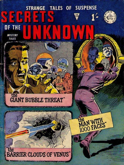 Cover of The Giant Bubble Threat ; The Man with 1000 Faces ; The Barrier Clouds of Venus