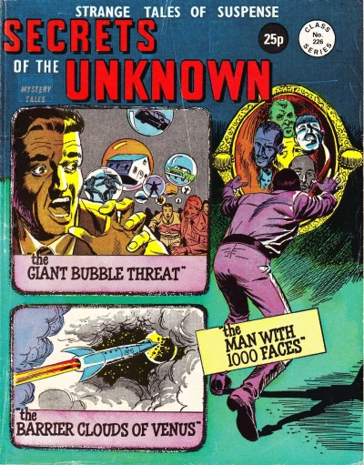 Cover of The Giant Bubble Threat ; The Barrier CLouds of Venus ; The Man with 1000 Faces