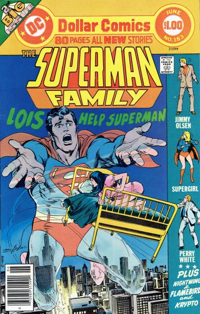 Cover of Shadows of Phantoms! / Love and the Single Dog! / Short-Circuit a Smuggler / Whatever Happened to Perry White? / Death is a Computer / The Day Lois Lane Walked All Over Superman!