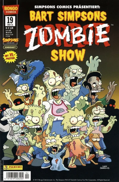 Cover of Bart Simpsons Zombie Show