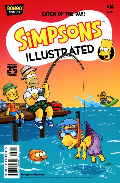 Cover of All Fired Up; Bart Does Something Fishy!; Cross Country Clown