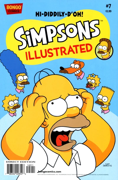 Cover of Ned the Simpson; Lisa Goes to Camp; The Uter Bomber; Dial "M" for Milhouse