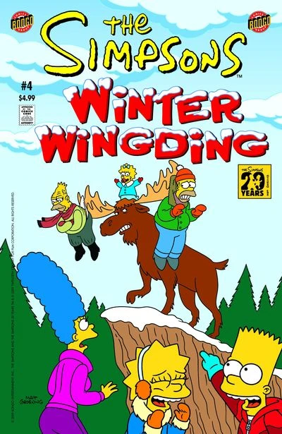 Cover of Off The Grid; Itchy & Scratchy in Are We There, Yeti!; The Landfill of Forbidden Toys; Oh,Blow,Where Art Thou?; 'Twas the Eve Before Christmas