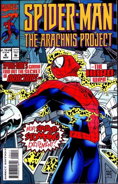 Cover of Spider-man's Gonna Find Out The Secret Of Arachnis....The Hard Way
