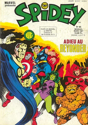 Cover of Adieu au Beyonder