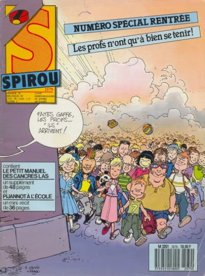 Cover of Numéro spécial rentrée, les profs n'ont qu'à bien se tenir !