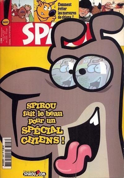Cover of Spirou fait le beau pour un Spécial Chiens !