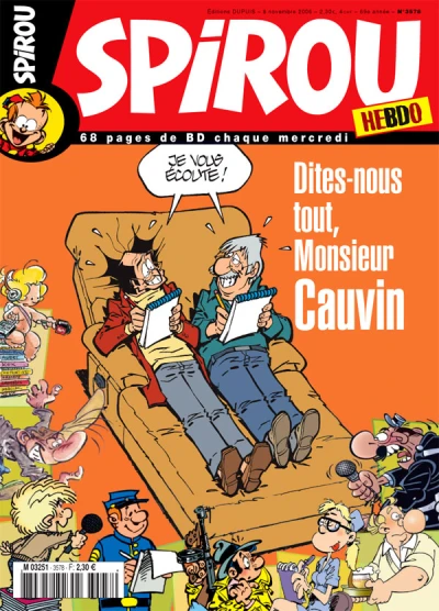 Cover of Dites–nous tout, monsieur Cauvin