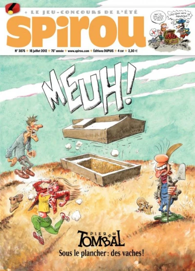 Cover of Pierre Tombal, sous le plancher : des vaches !