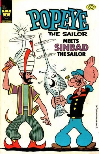 Cover of Popeye the Sailor Meets Sinbad the Sailor