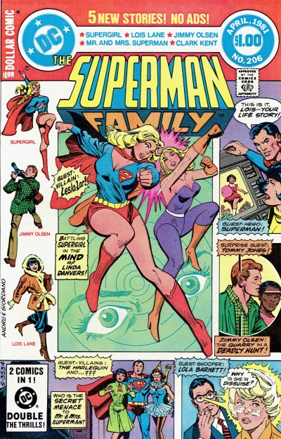 Cover of Strangers at the Heart's Core! / Hostage of the Harlequin / A Scoop for a Snoop! / Have You Ever Told Me the Story of My Life? / Open Season on Red-Headed Reporters!