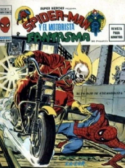 Cover of Spider-Man y el Motorista Fantasma