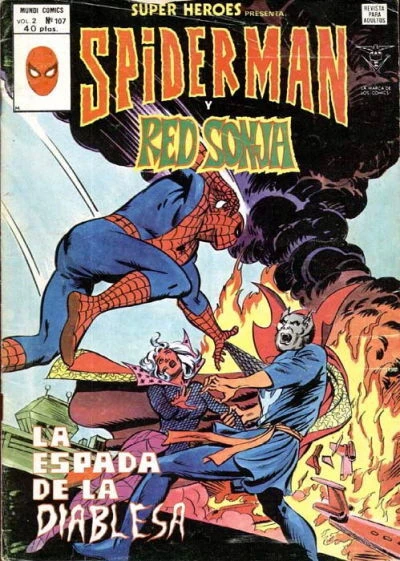 Cover of Spider Man y Red Sonja