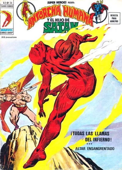 Cover of Antorcha Humana y El Hijo de Satan