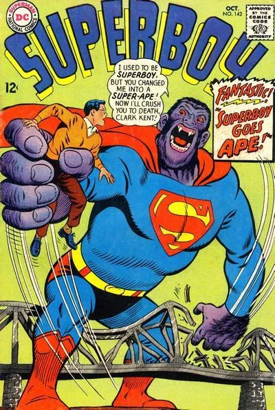 Cover of Superboy Goes Ape! ; The Shyest Boy in Town!