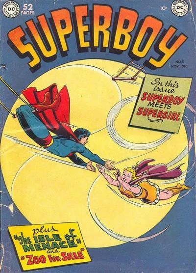 Cover of Superboy Meets Supergirl plus The Isle of Menace and Zoo for Sale
