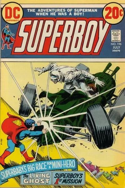 Cover of Superboy's First Mission! ; The Living Ghost ! ; Big Race for a Mini-Hero!