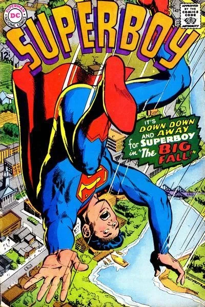 Cover of The Big Fall  ; Superboy's Civil War Time Trip!
