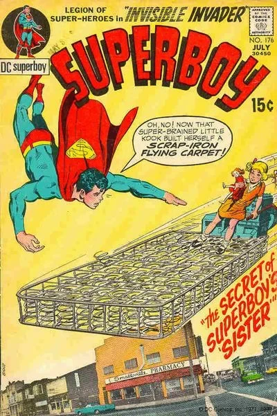 Cover of The Secret of Superboy's Sister ; Invisible Invader!