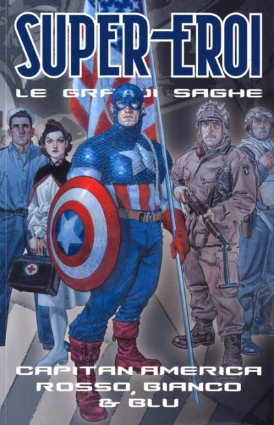 Cover of Capitan America: Rosso, bianco e blu