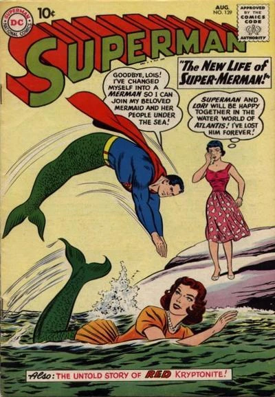 Cover of The New Life of Super-Merman! / The Jolly Jailhouse! / The Untold Story of Red Kryptonite!