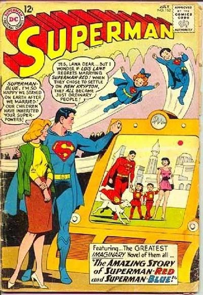 Cover of The Amazing Story of Superman-Red and Superman-Blue!