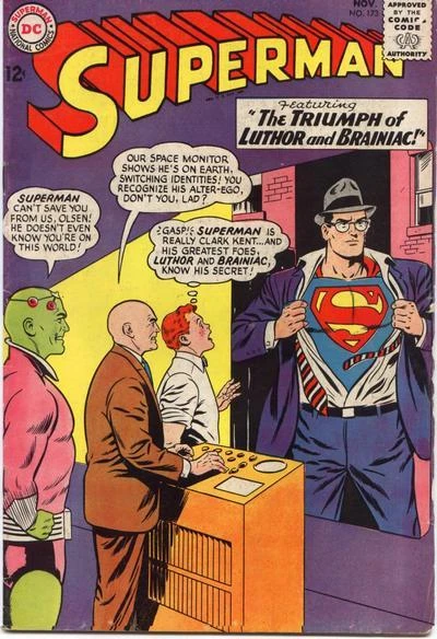 Cover of The Untouchable Clark Kent! / Tales of Green Kryptonite No. 1 / The Triumph of Luthor and Brainiac!