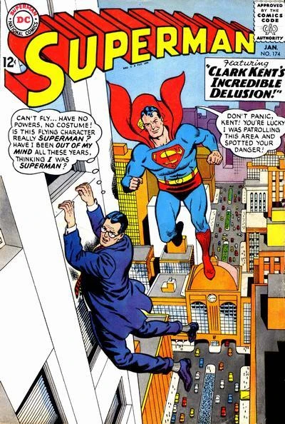 Cover of Clark Kent's Incredible Delusion! / Super-Mxyzptlk... Hero!