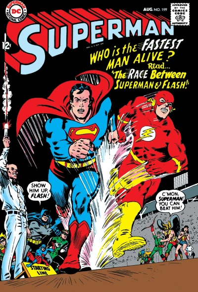 Cover of Superman's Race with the Flash!