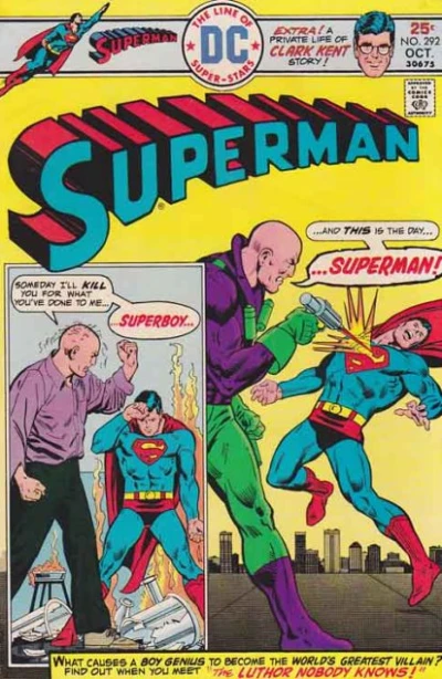 Cover of The Luthor Nobody Knows! / Hey, You--with the Glasses--I Don't like your Face!