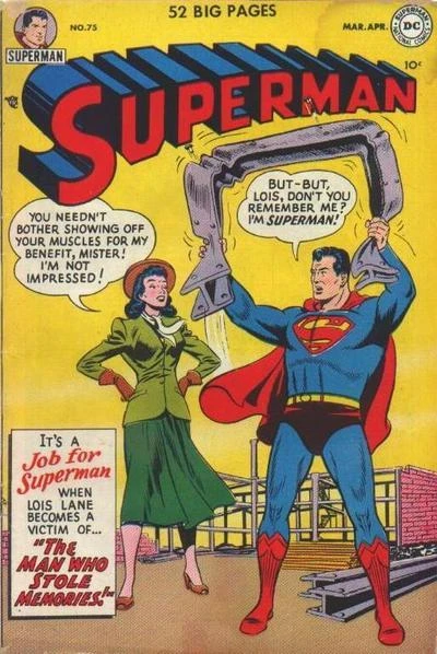 Cover of The Prankster's Star Pupil / Superman--Thrill Salesman / The Man Who Stole Memories