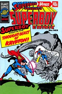 Superboy Fights the Thought Beast of Krypton!
