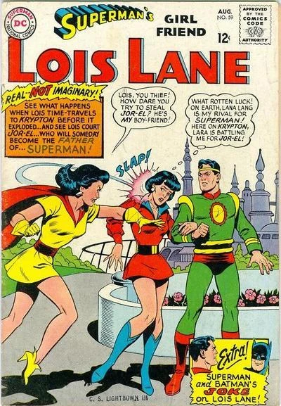 Cover of Lois Lane's Super-Perfect Crime ; Lois Lane's Romance with Jor-El! ; Superman and Batman's Joke on Lois Lane!