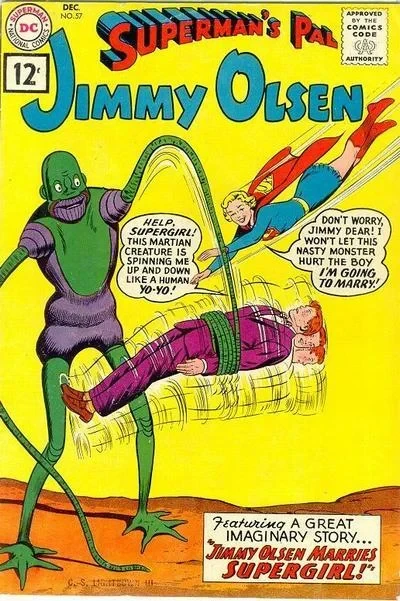 Cover of Jimmy Olsen Marries Supergirl!